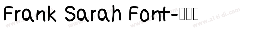 Frank Sarah Font字体转换